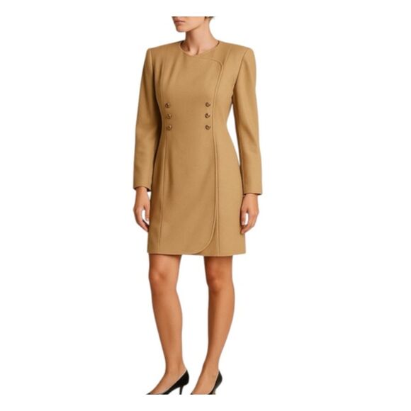 Vintage Bloomingdale’s 100% Wool Pencil Dress Size 6 | Quiet Luxury - Picture 1 of 6